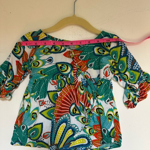 Sister & Me matching tropical print Cover ups Tops size xsmall & Large - Picture 10 of 12
